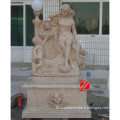stone statue fountain with LED lamp